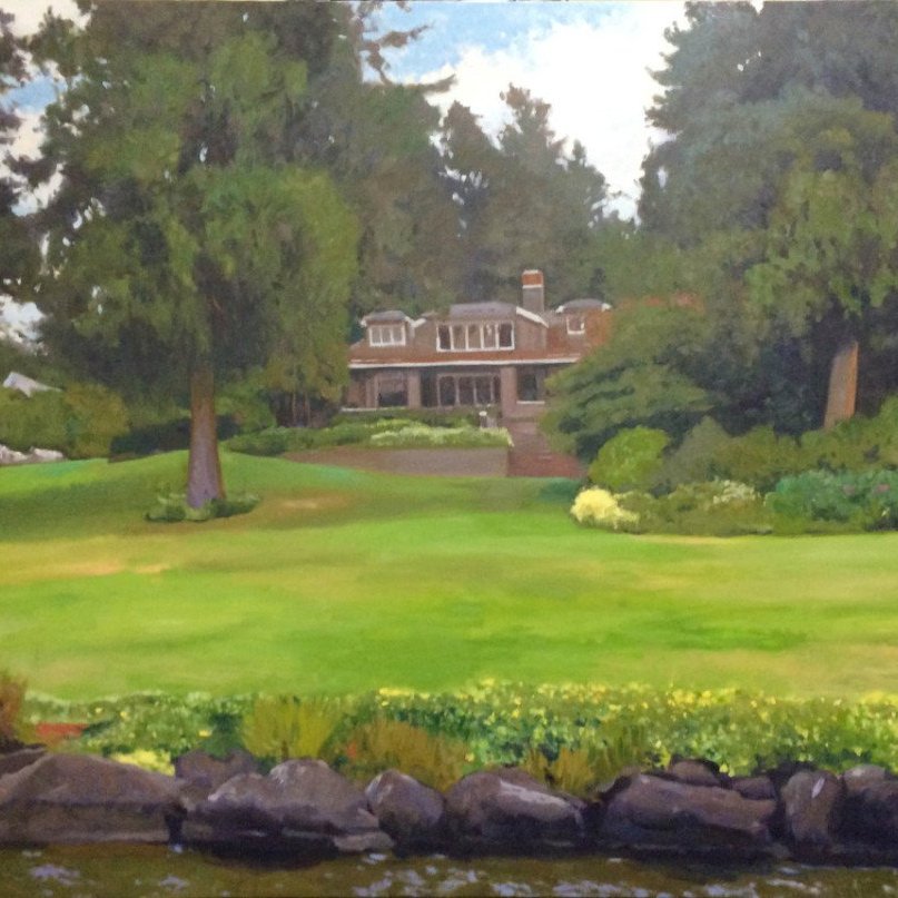 House On Hunt’s Point, oil on canvas, 48 x 64 inches, copyright ©2013