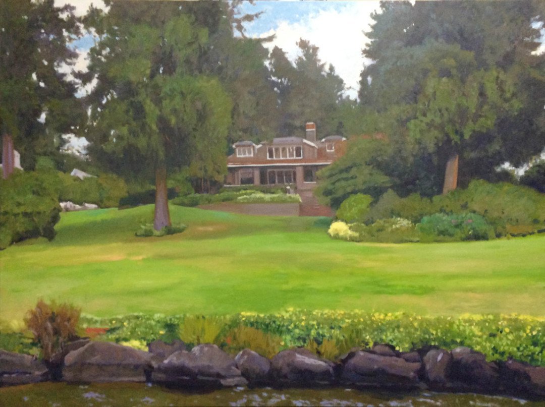 House On Hunt’s Point, oil on canvas, 48 x 64 inches, copyright ©2013
