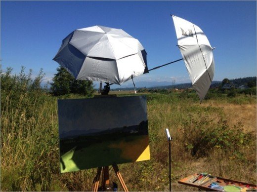 My setup for the painting 