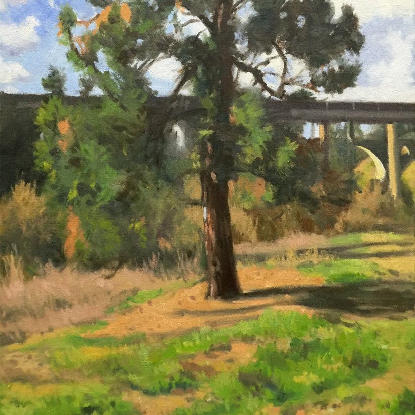 Latah Creek Tree, oil on canvas, 24 x 30 inches, copyright ©2015