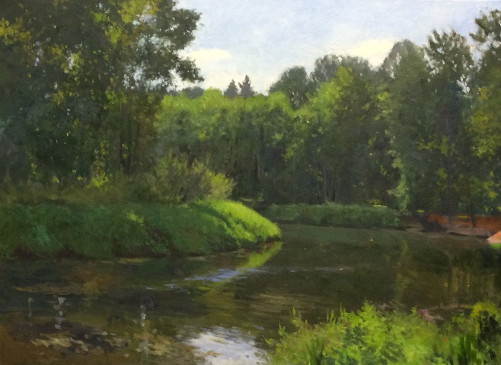 Bothell Landing 1, oil on canvas, 30 x 40 inches, copyright ©2014