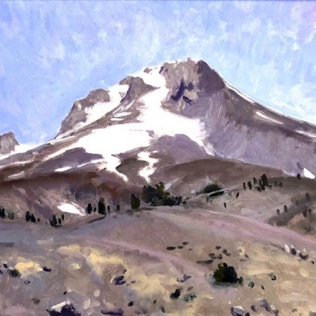 Mt. Hood Itself, oil on panel, 16 x 20 inches, copyright ©2018