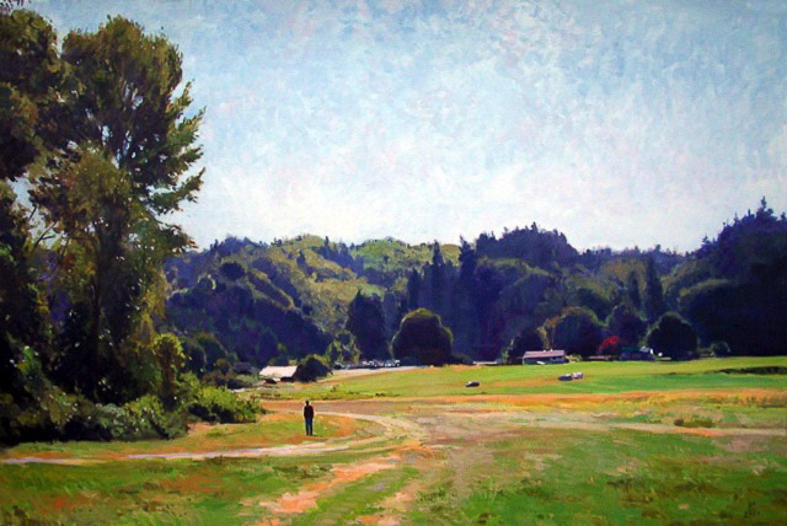 PERFECT BLUE DAY, oil on canvas, 48 x 72 inches, copyright ©2001