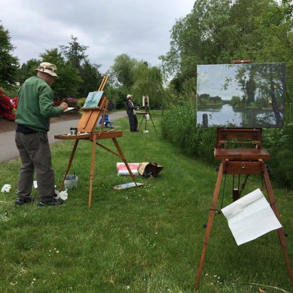Plein air session w/ Bin Li and Lee Henrickson