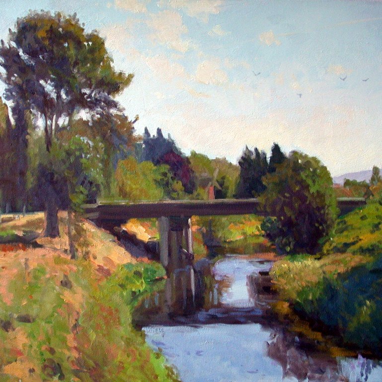 Marymoor Park, oil on canvas, 30 x 40 inches, copyright ©2003