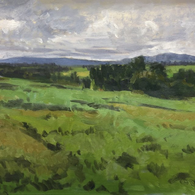 Snohomish Valley Apunte, oil on panel, 16 x 20 inches, copyright ©2019