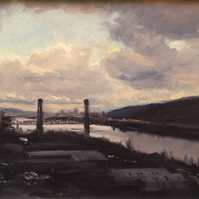 Bridge (St. John), oil on canvas, size unknown, copyright ©1991