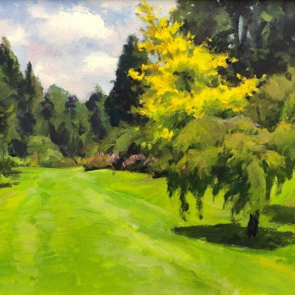 Azalea Way, oil on canvas, 12 x 16 inches, copyright ©1994