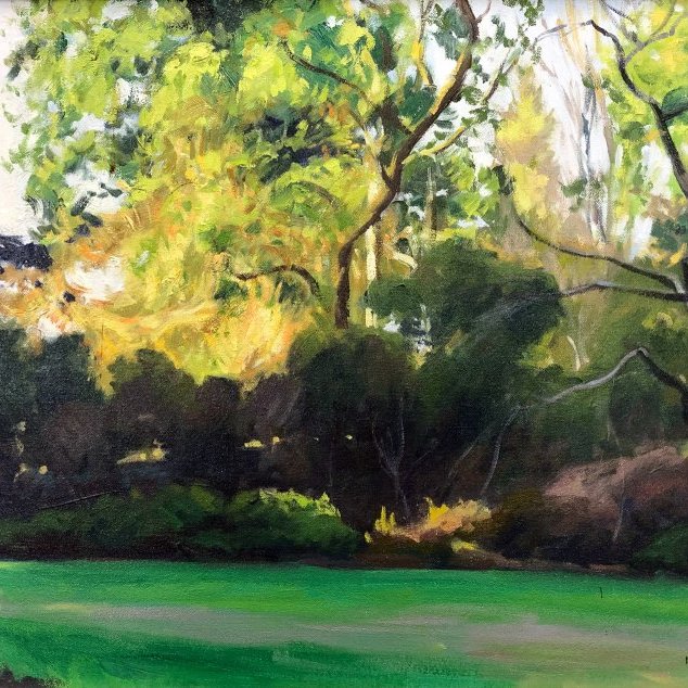 Azalea Way Entrance, 16 x 20 inches, copyright ©1993