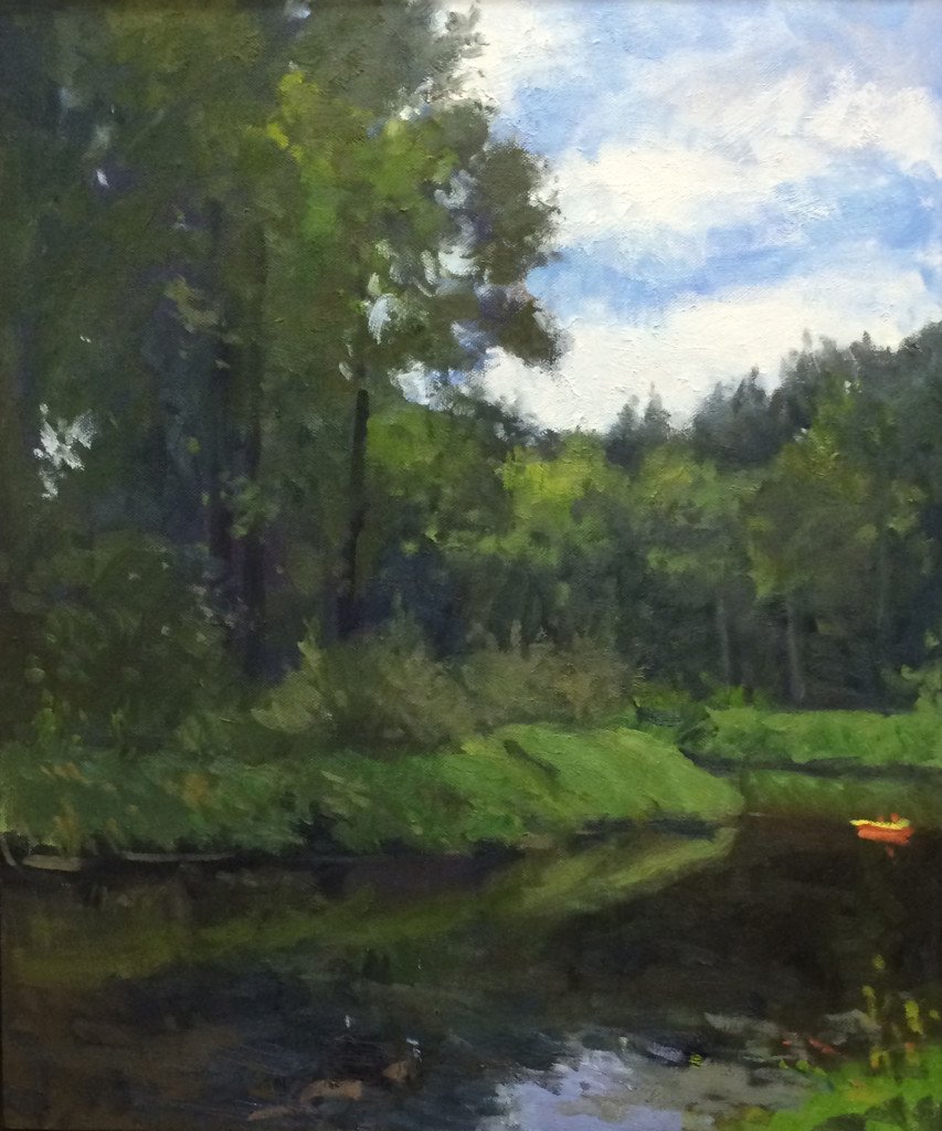 The Park at Bothell Landing, oil on canvas, 24 x 18 inches, copyright ©2014