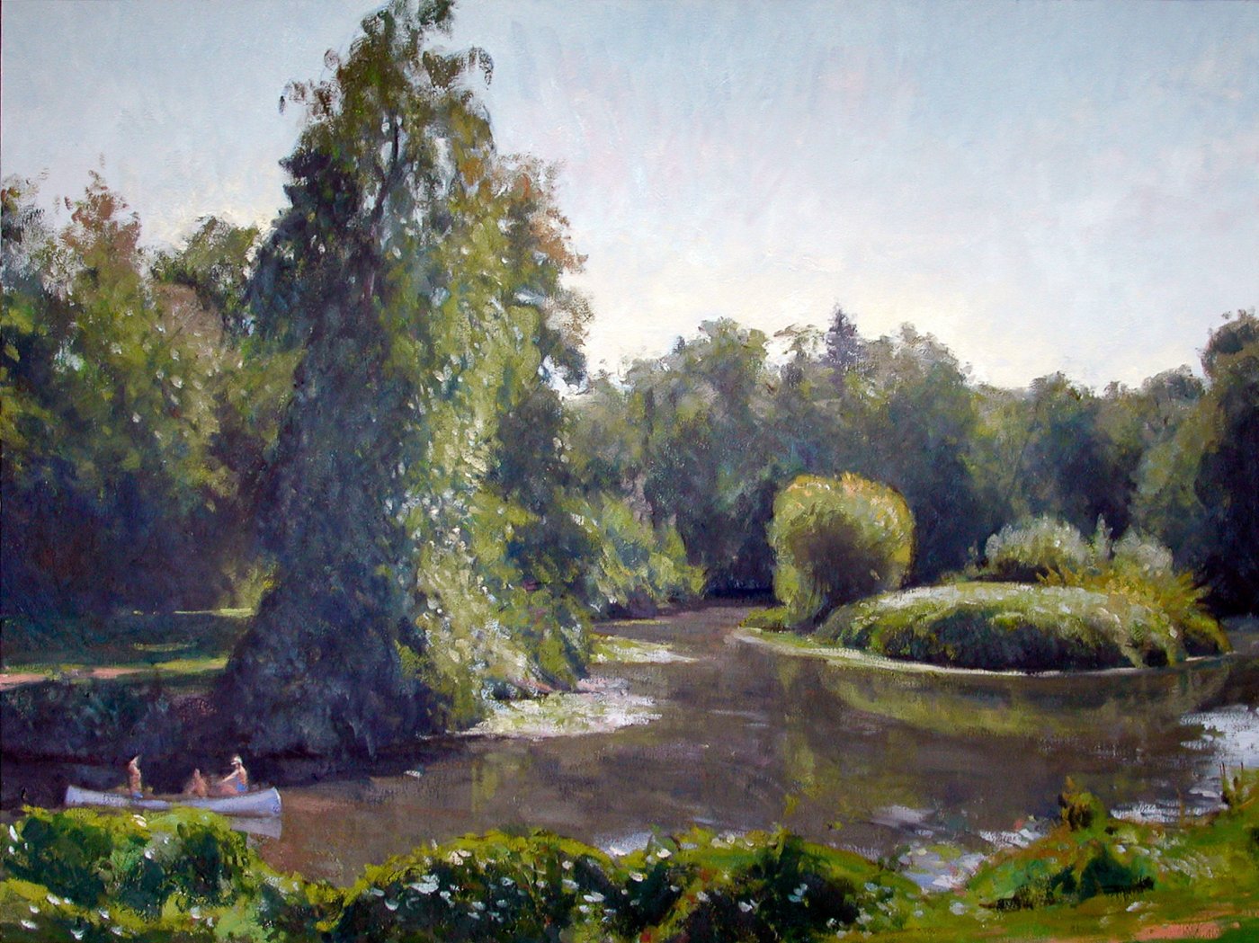 Canoe, oil on canvas, 30 X 40 inches, copyright ©2002, $5,500
