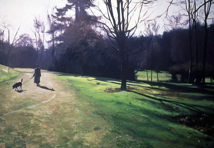 Azalea Way (Early Spring), oil on canvas, 36 X 50 inches, copyright ©1993