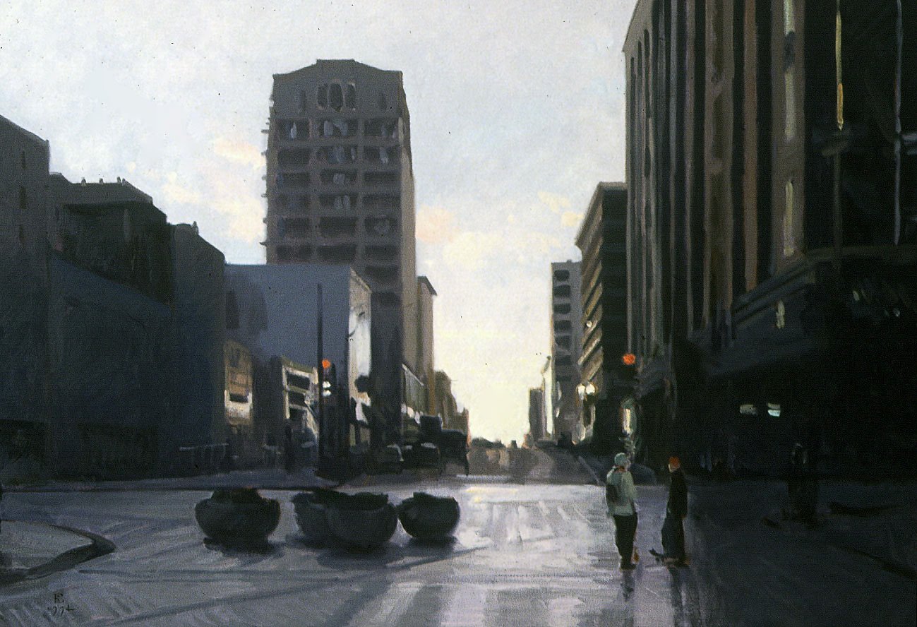 Pine Street, oil on canvas, 29.5 X 40 inches, copyright ©1994