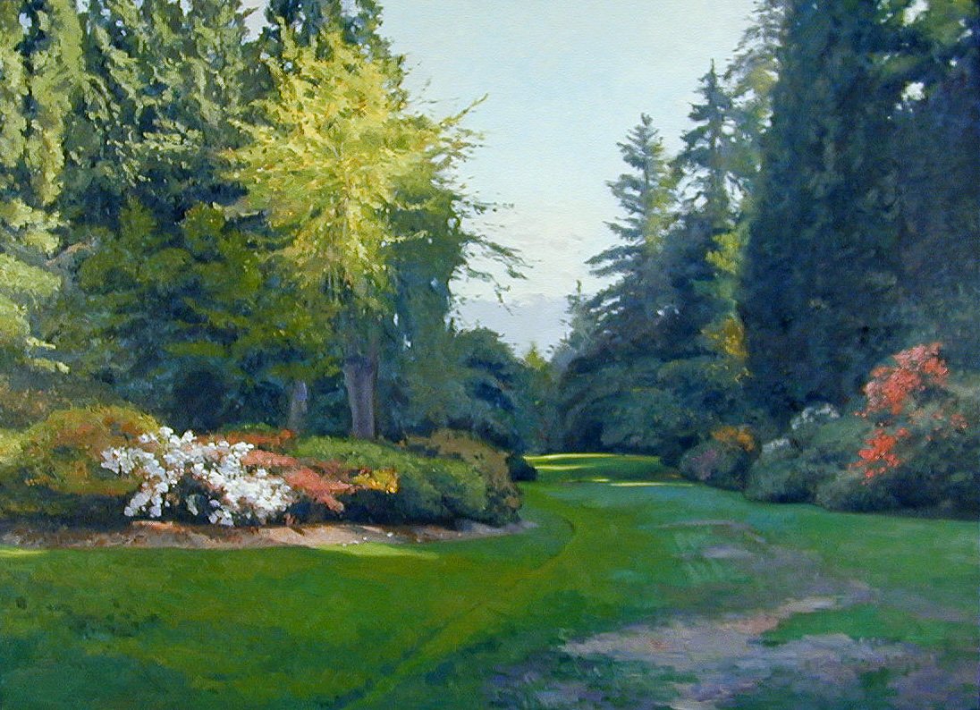 Evening Stroll, oil on canvas, 52 X 72 inches, copyright ©1998