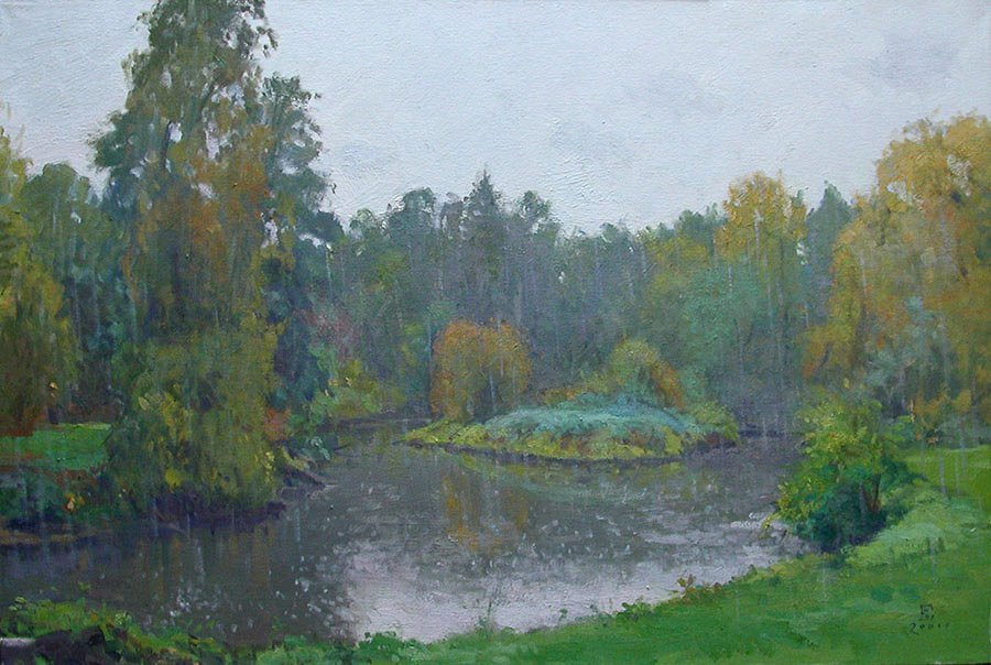 Evening Stroll, oil on canvas, 52 X 72 inches, copyright ©1998