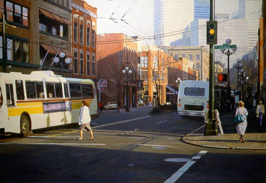 Azalea Way (Early Spring), oil on canvas, 36 X 50 inches, copyright ©1993