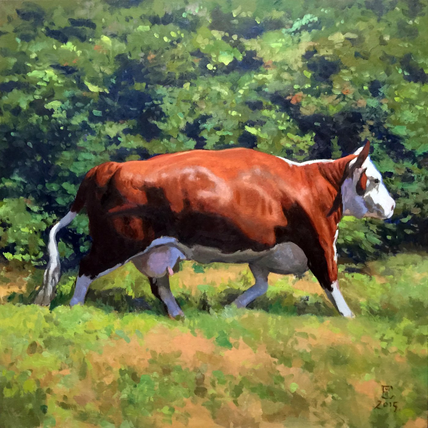 A Beast Of The Field, oil on canvas, 52 x 52 inches, copyright ©2015