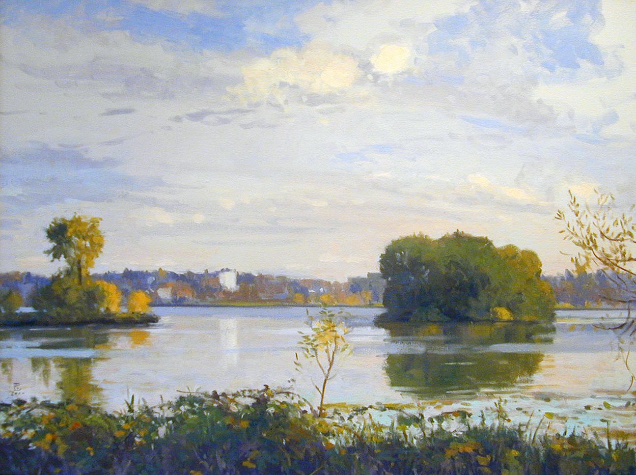 Duck Island, oil on canvas, 30 X 40 inches, copyright ©2001