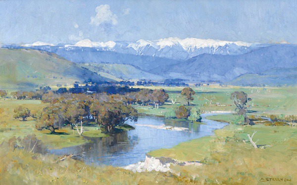 Arthur Streeton, The Murray and the Mountain, 1930s